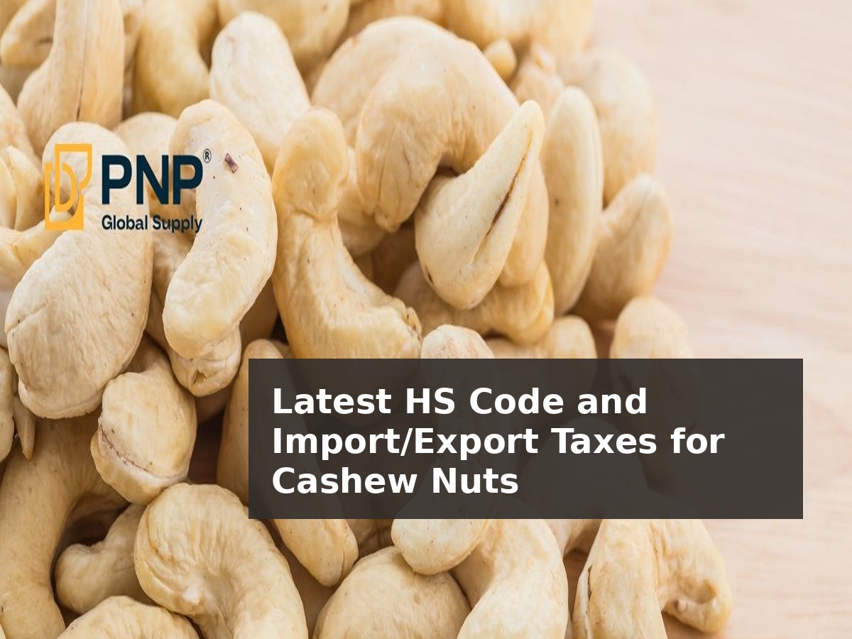 Latest HS Code and Import/Export Taxes for Cashew Nuts
